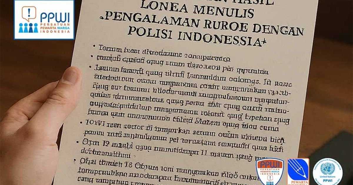 PPWI Umumkan Hasil Lomba Menulis Pengalaman Buruk dengan Polisi Indonesia 2025