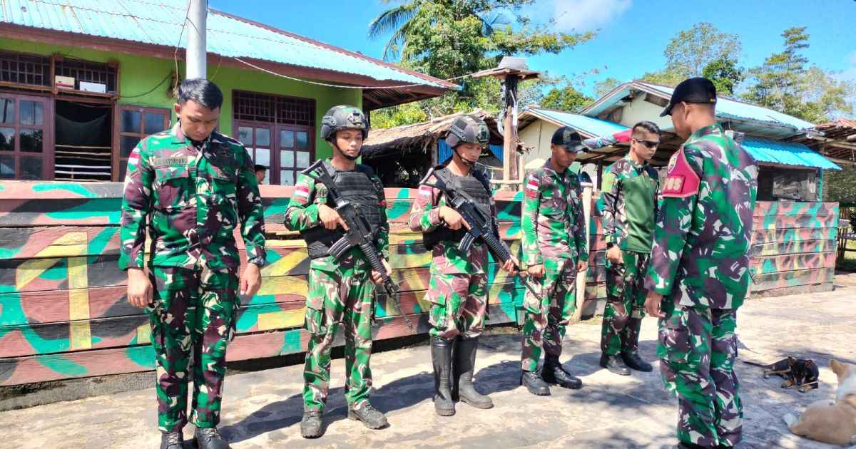 TNI Papua Tunjukkan Kepedulian, Satgas Yonif 123/Rajawali Bantu Pemakaman Warga di Wonggi