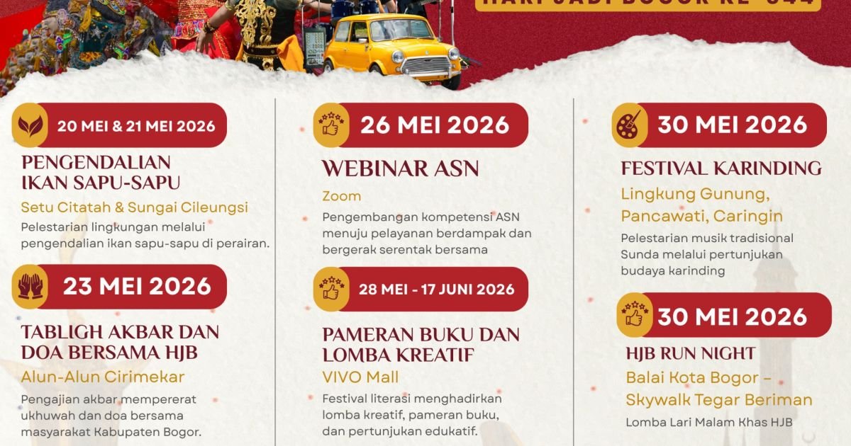 HJB ke-544 Kabupaten Bogor Hadirkan Rangkaian Acara Spektakuler, Rudy Susmanto: Nyata Berdampak untuk Masyarakat