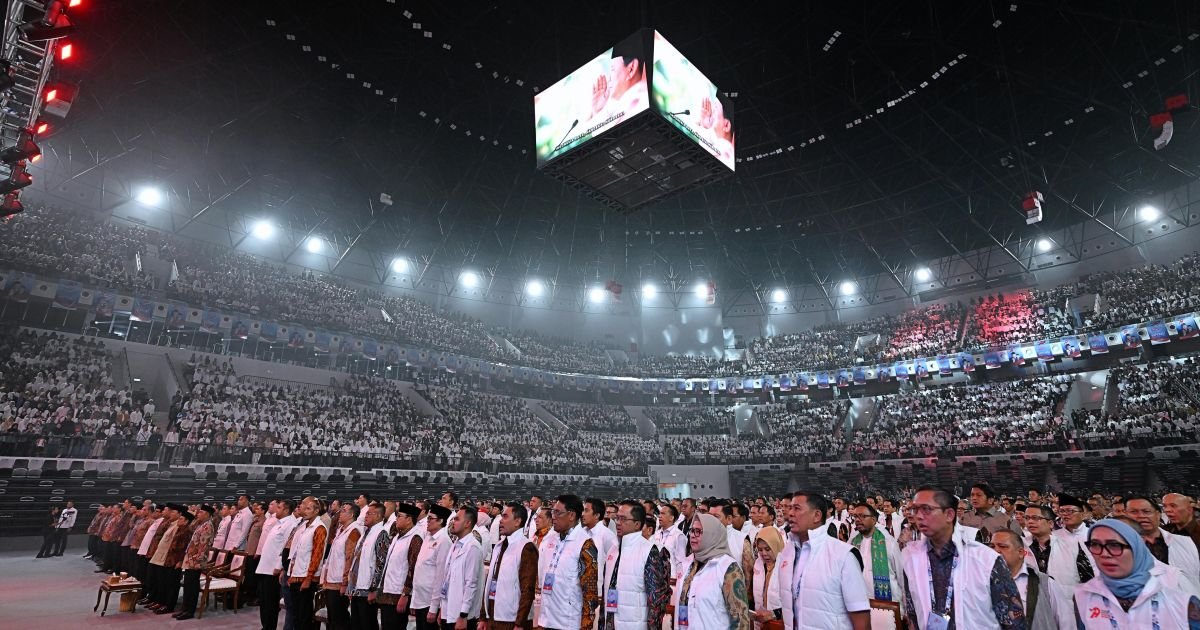 Puncak peringatan Hari Koperasi Nasional (Harkopnas) ke-79 yang dipimpin Presiden RI, Prabowo Subianto, di Jakarta, Minggu (12/7/2026).
